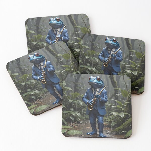 Item preview, The Frogman Playing The Clarinet In The Rain designed and sold by DifferentPOV.