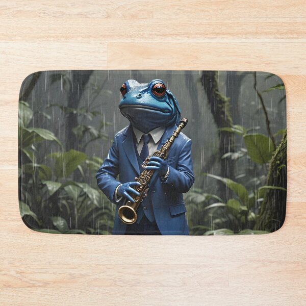 Item preview, The Frogman Playing The Clarinet In The Rain designed and sold by DifferentPOV.