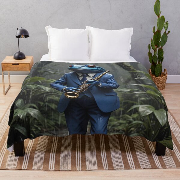 Item preview, The Frogman Playing The Clarinet In The Rain designed and sold by DifferentPOV.