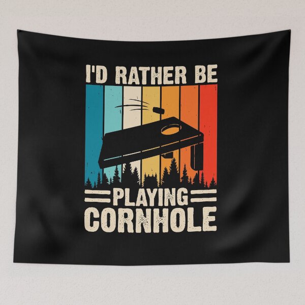 Item preview, I'd Rather Be Playing Cornhole Humor, Cornhole Player, Dummy Boards, Sack Toss Game, Beer Lover, Funny Dad designed and sold by behindthefacts.