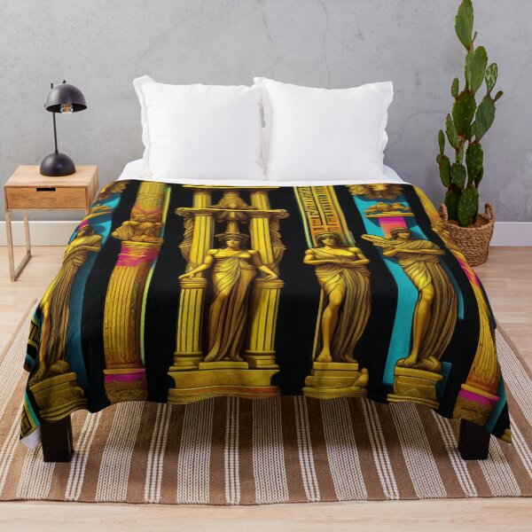 Item preview, Elegant Golden Marble Greek Statue Pattern designed and sold by DreamCraze.
