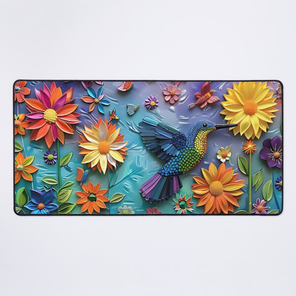 Item preview, Hummingbird and Flowers designed and sold by JDWCreations.