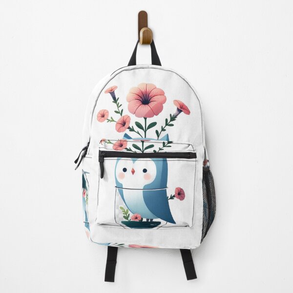Item preview, Flower Pink Growing from Blue Owl designed and sold by Nanthanon.