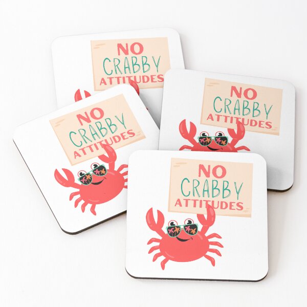Item preview, No Crabby Attitudes designed and sold by colorfulcraig.