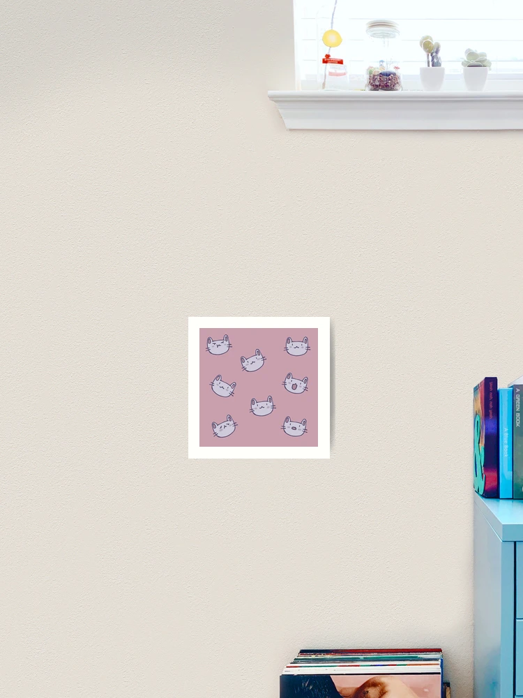 Thumbnail 2 von 3, Kunstdruck, Cute Cat Pattern designt und verkauft von Childish by Design.