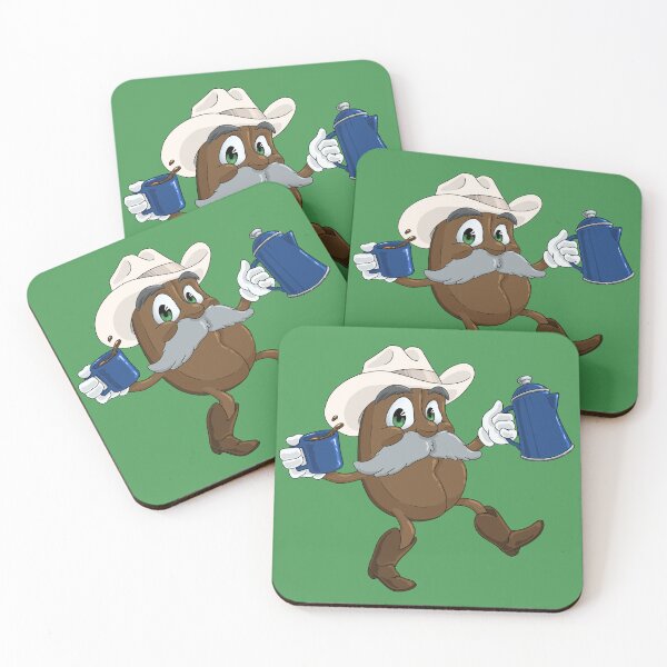 Item preview, Cowboy Coffee Bean (No Background) designed and sold by Dead Possum Designs.