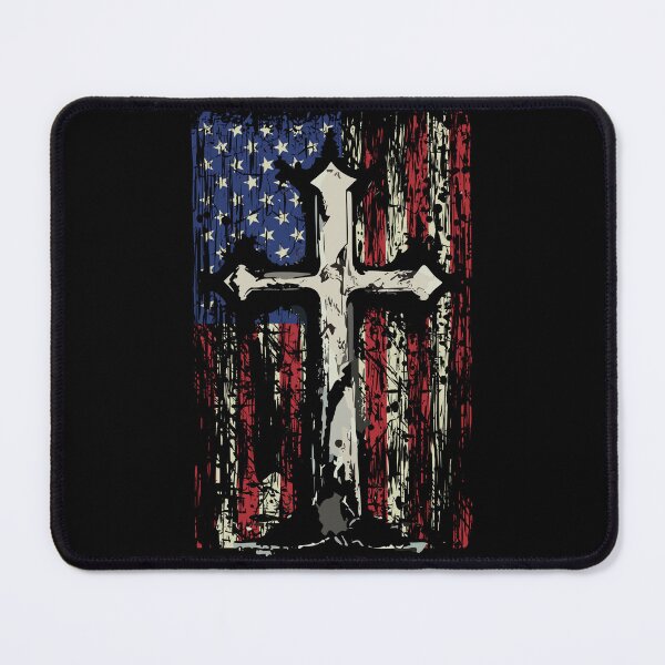 Item preview, American Flag Christian Cross Grunge Old designed and sold by WBGraphix.