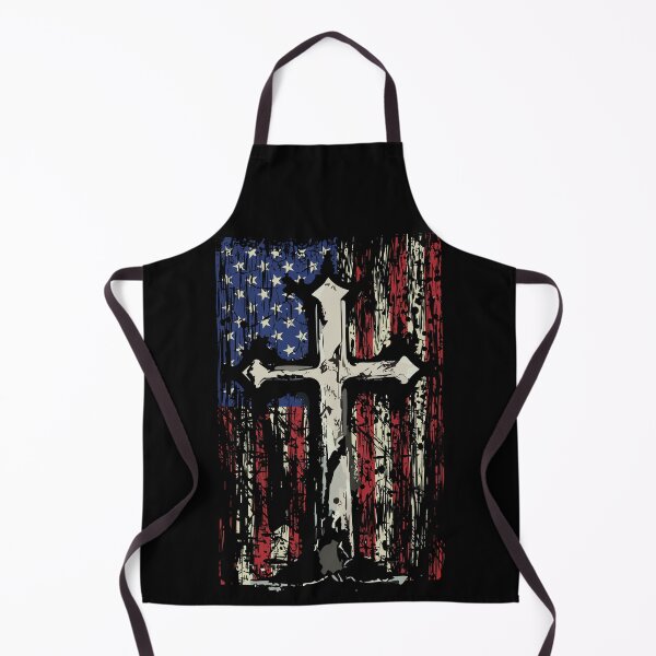 Artikelvorschau, Amerikanische Flagge, christliches Kreuz, Grunge, alt entworfen und verkauft von WBGraphix.