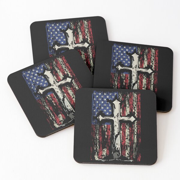 Item preview, American Flag Christian Cross Grunge Old designed and sold by WBGraphix.
