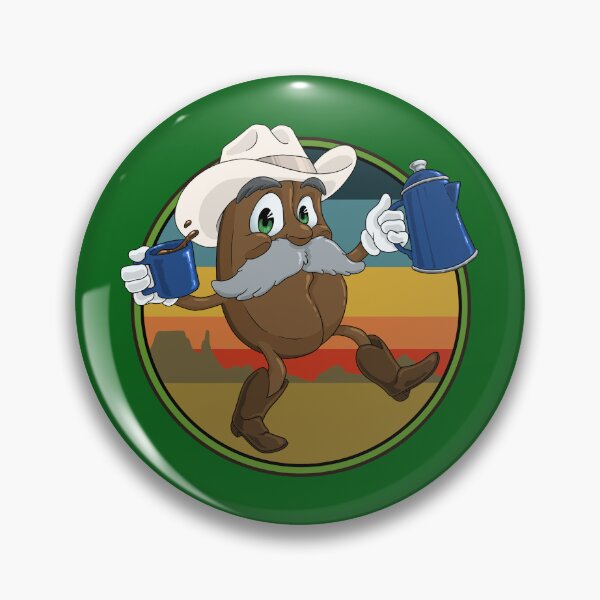 Item preview, Cowboy Coffee Bean (With Background) designed and sold by Dead Possum Designs.