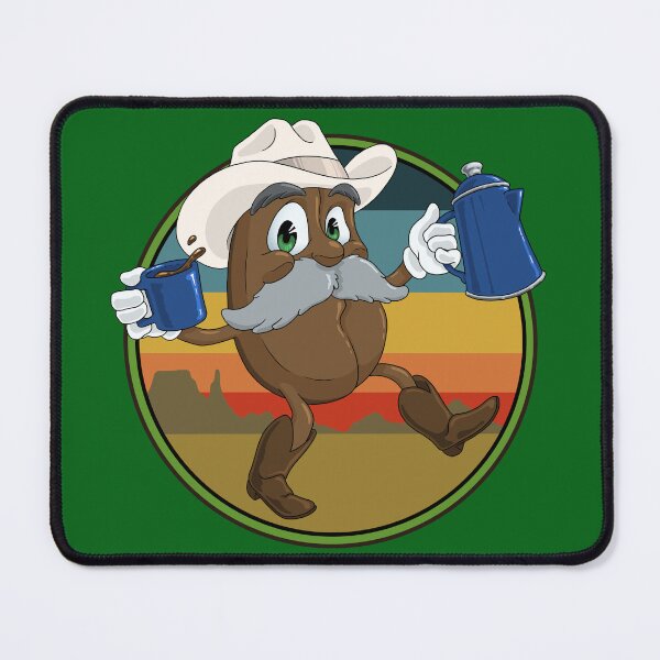 Item preview, Cowboy Coffee Bean (With Background) designed and sold by Dead Possum Designs.