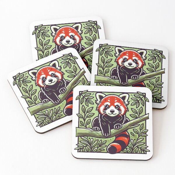 Item preview, Red Panda Illustration designed and sold by RetroPop23.