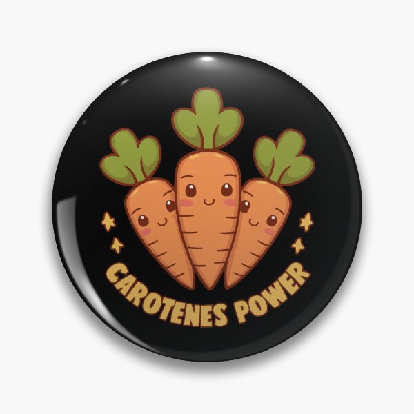 Item preview, Kawaii Cute Carrots with Leaves - Carotenes Power designed and sold by MaateoDesign.
