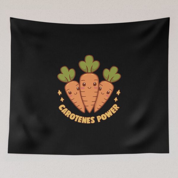 Item preview, Kawaii Cute Carrots with Leaves - Carotenes Power designed and sold by MaateoDesign.