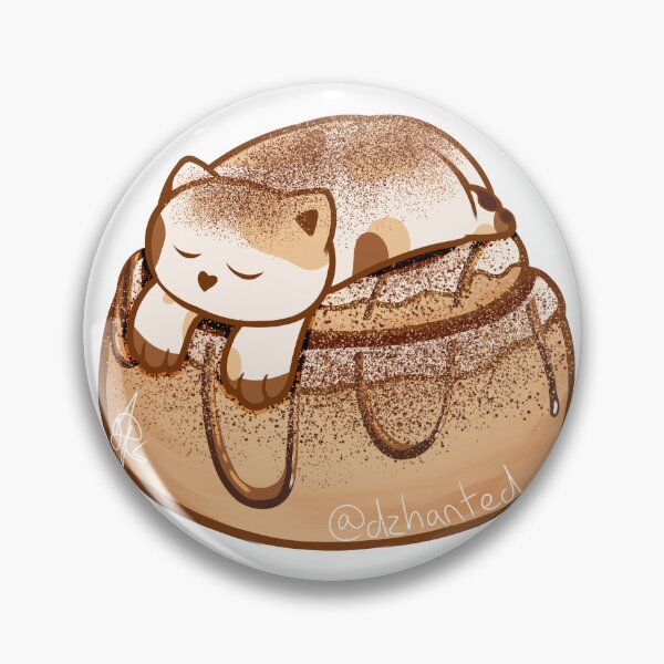 Item preview, Cinnamon Cat on a Cinnamon Roll designed and sold by Dzhart.