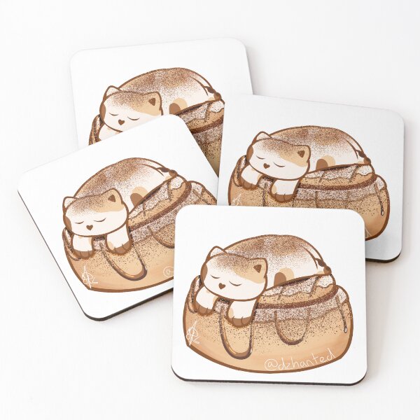 Item preview, Cinnamon Cat on a Cinnamon Roll designed and sold by Dzhart.