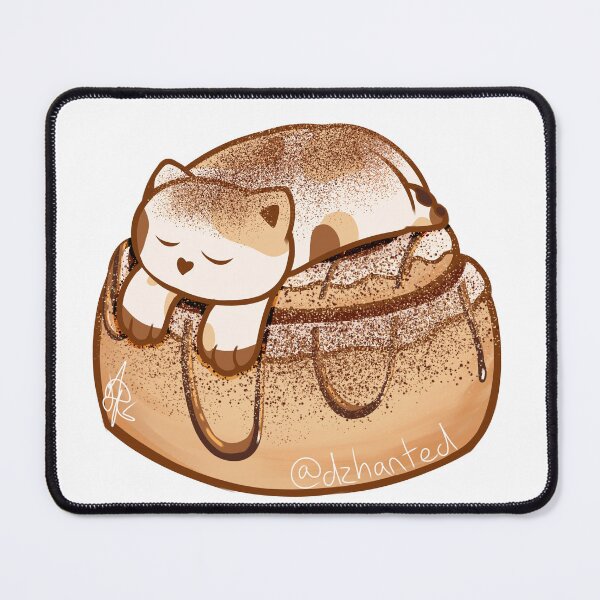 Item preview, Cinnamon Cat on a Cinnamon Roll designed and sold by Dzhart.