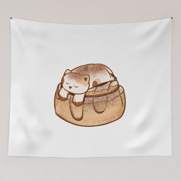 Item preview, Cinnamon Cat on a Cinnamon Roll designed and sold by Dzhart.