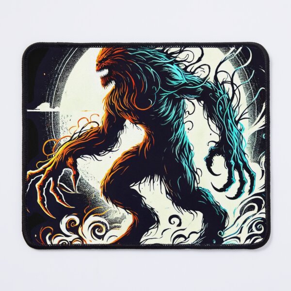 Item preview, Moon illuminated sasquash monster designed and sold by Fireborn Press.