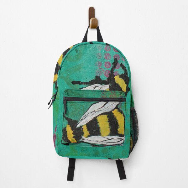 Item preview, Teal bees designed and sold by Stefanie Harrington.