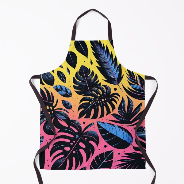 Item preview, Elegant Tropical Leaf Pattern with Vibrant Gradient Background designed and sold by SportyAndArtful.