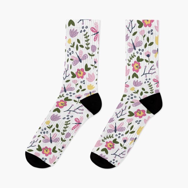 Item preview, Whimsical Dragonflies and Flower Pattern designed and sold by Fern and Quill.
