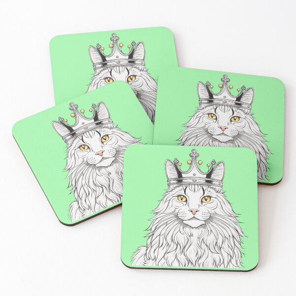 Item preview, "Fresh mint vibes" - Main Coon designed and sold by VariousGoodies.
