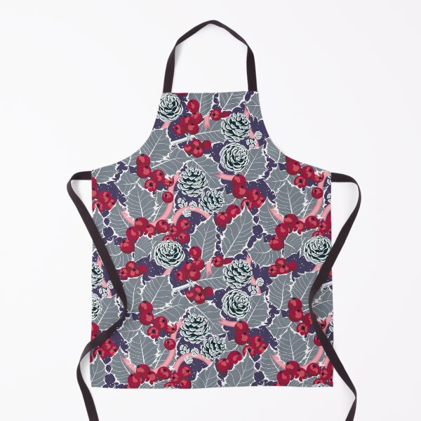 Item preview, Red mistletoe with silver leaves and pine cones designed and sold by Alex Blud.