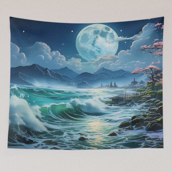 Item preview, Moonlight Sakura Shores designed and sold by aniscapes.