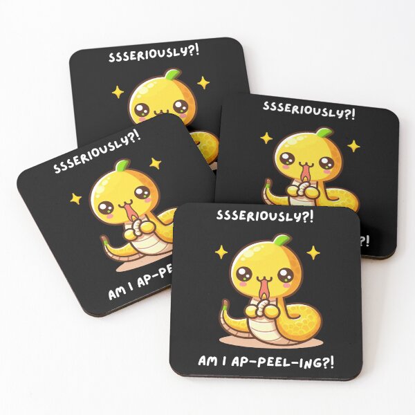 Item preview, Ssseriously?! Am I ap-peel-ing?! - cute banana snake vol. 2 designed and sold by Funny-Banana.