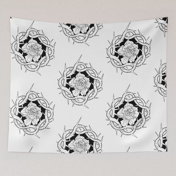 Item preview, Thorned Rose Black designed and sold by InkKountess.