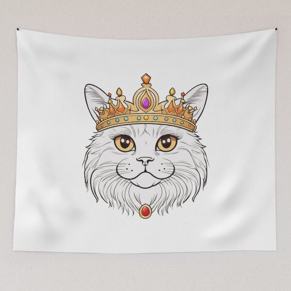 Item preview, "The crowned ones" - Persian cat designed and sold by VariousGoodies.