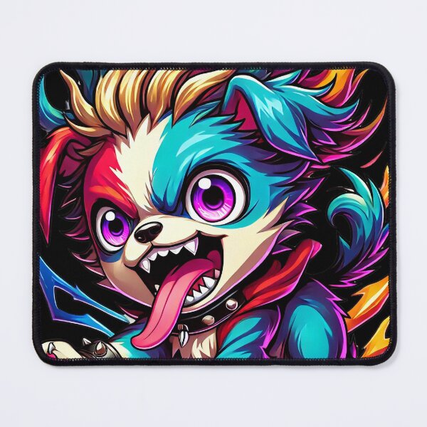 Item preview, Mayhem Puppy, Colorful Anime Style designed and sold by CrypRenaissance.