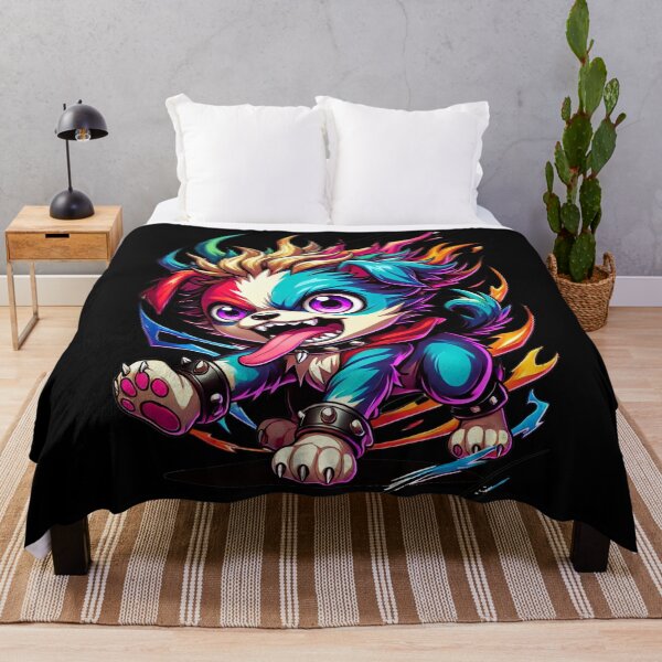 Item preview, Mayhem Puppy, Colorful Anime Style designed and sold by CrypRenaissance.