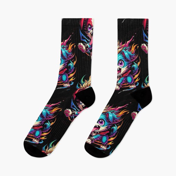 Item preview, Mayhem Puppy, Colorful Anime Style designed and sold by CrypRenaissance.