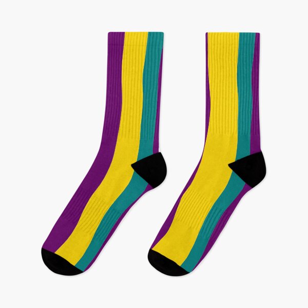 Item preview, Iconic Bold Retro Stripes in Green, Purple and Yellow designed and sold by Deutschic.
