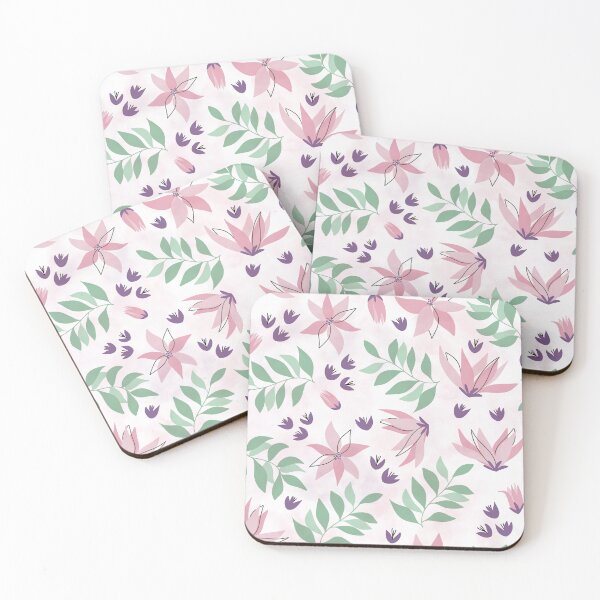 Item preview, Pink and Purple Flowers designed and sold by Fern and Quill.