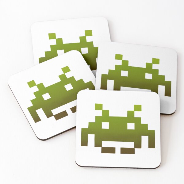 Item preview, Space Invader Alien (Green) designed and sold by Addore.