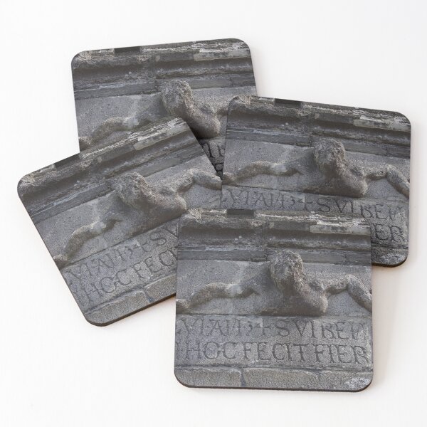 Item preview, Gargoyle And Inscription On Outer Wall - St Mawes Castle, Cornwall designed and sold by lezvee.