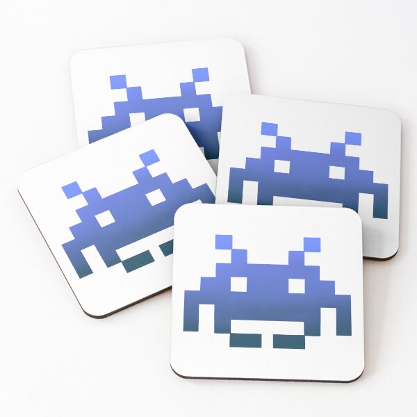 Item preview, Space Invader Alien (Blue) designed and sold by Addore.