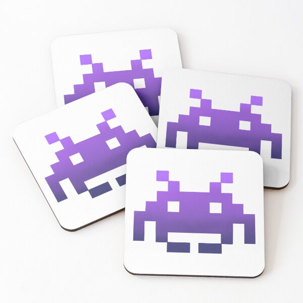 Item preview, Space Invader Alien (Purple) designed and sold by Addore.