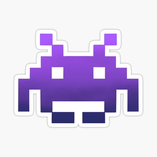 Item preview, Space Invader Alien (Purple) designed and sold by Addore.