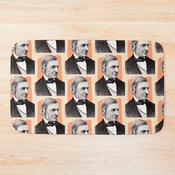Item preview, American Essayist Ralph Waldo Emerson - orange - illustration  designed and sold by Litstoy.