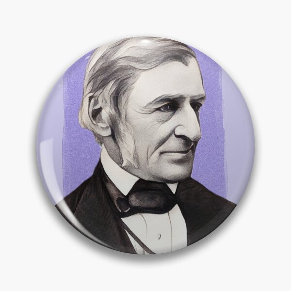 Item preview, American Essayist Ralph Waldo Emerson - Purple - illustration  designed and sold by Litstoy.