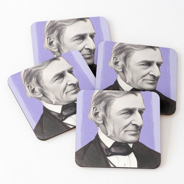Item preview, American Essayist Ralph Waldo Emerson - Purple - illustration  designed and sold by Litstoy.