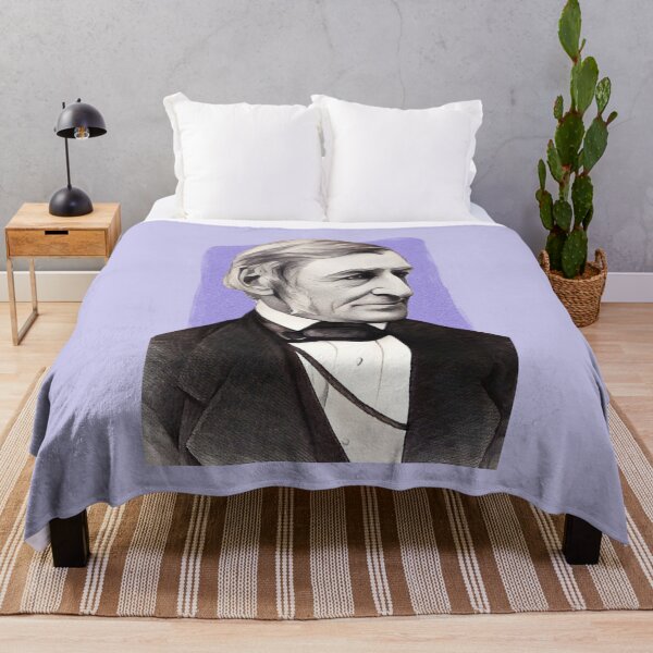 Item preview, American Essayist Ralph Waldo Emerson - Purple - illustration  designed and sold by Litstoy.