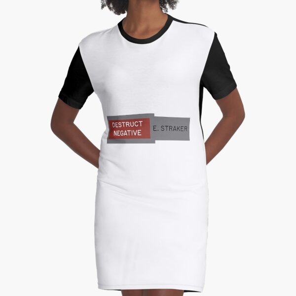 Destruct Negative Graphic T-Shirt Dress