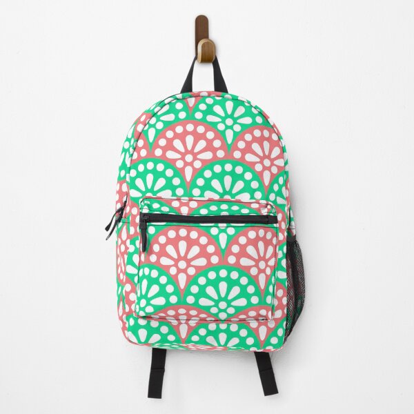 Item preview, Fancy Scallops: Watermelon Pink and Green designed and sold by 2MomsKrafts.