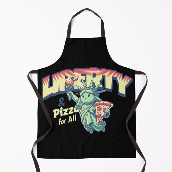 Item preview, Liberty and Pizza for All - Fun and Whimsical Statue of Liberty with Pizza Illustration designed and sold by NexGenBazaar.