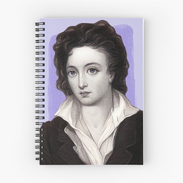 Item preview, British Poet Percy Bysshe Shelley - purple - illustration  designed and sold by Litstoy.